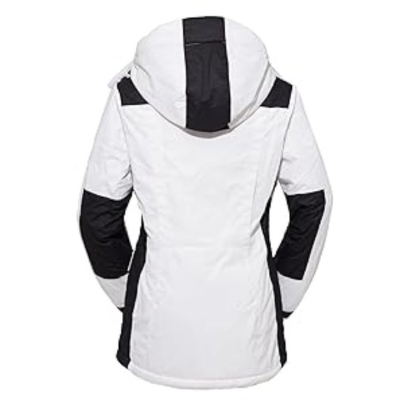 NWT - Women's Ski Winter Coat - White & Black - Picture 2 of 6